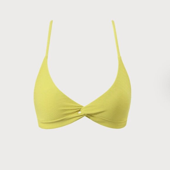 BERLOOK Yellow Twist Cross Back Bikini Top ONLY 40 - Picture 7 of 10